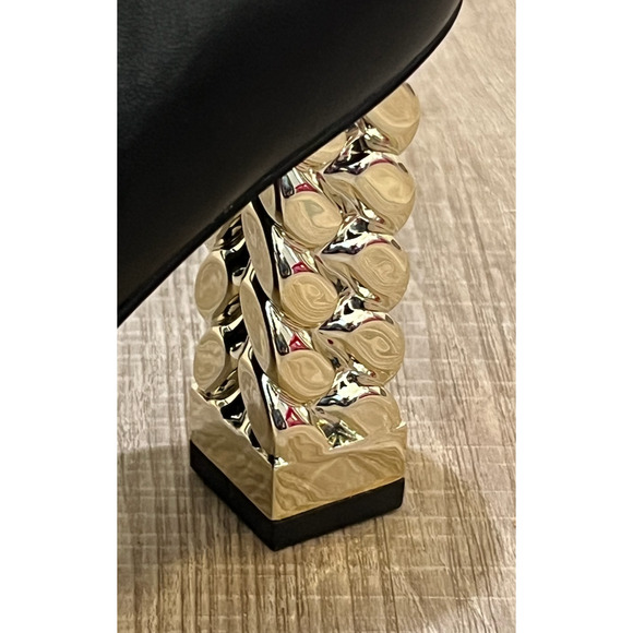 NEW WHITE HOUSE BLACK MARKET BLACK KELSEA CHAIN HIGH HEEL BOOTIES BOOTS SIZE 6 - Picture 11 of 15